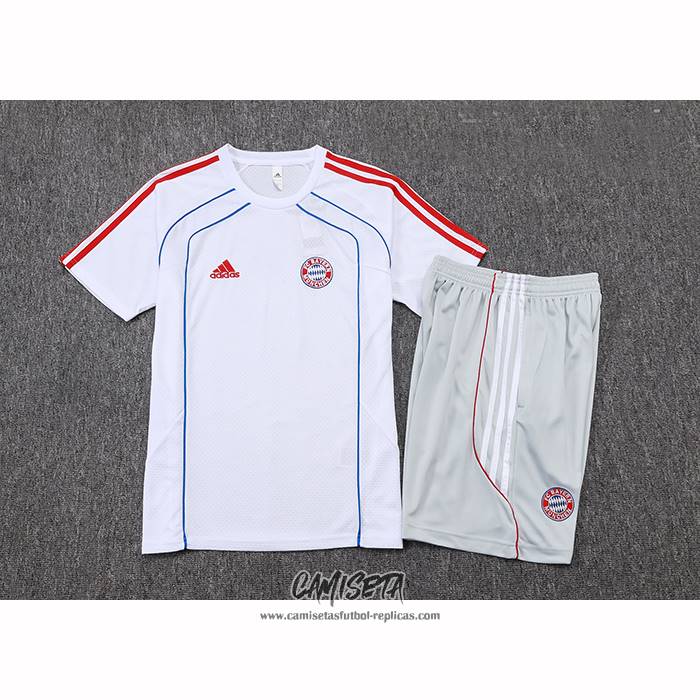Chandal del Bayern Munich 2025-2026 Manga Corta Blanco - Pantalon Corto
